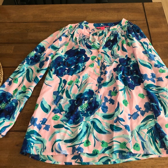Lilly Pulitzer Elsa Silk Blouse - Picture 2 of 5